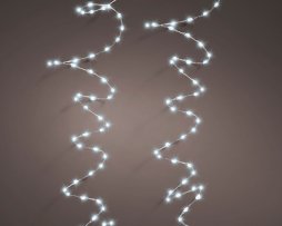 Christmas Fairy String Twinkle - Extra dense 756 Cool White Micro LED Lights with Silver Cable - indoor or outdoor use