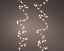Christmas Fairy String Twinkle - Extra dense 756 Warm White Micro LED Lights with Silver Cable - indoor or outdoor use