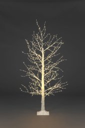 1.5m/5ft White Modelling Micro Dot Christmas Tree with 900 classic warm white led lights
