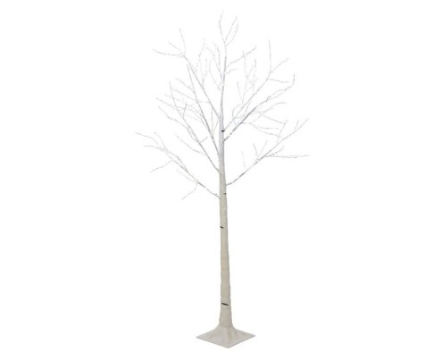 Pre-Lit Christmas White Birch Tree 150cm height with 400 Cool White Micro Led