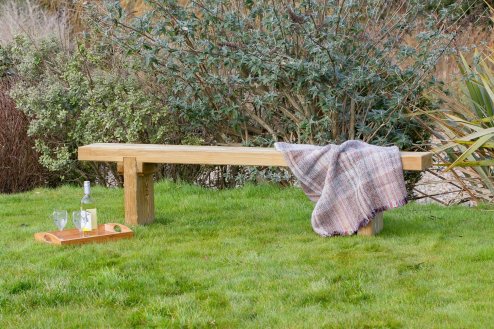 Elche Solidwood Chunky Garden Bench
