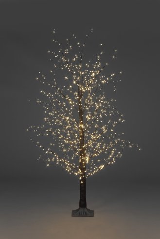 1.5m/5ft Black Micro Dot Christmas Tree with 900 warm white static & 20% twinkling leds
