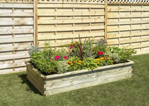 Sleeper Raised Bed 180x90x30cm