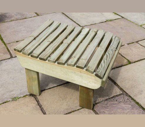 Solid wood Adirondack Footstool