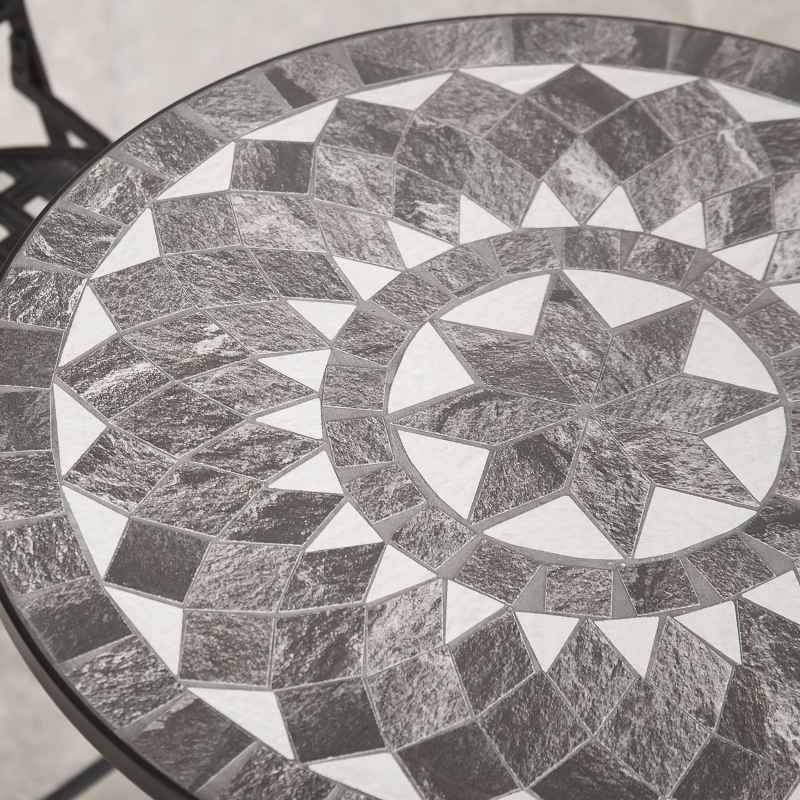 Black Star 4 Seat Mosaic Bistro Set