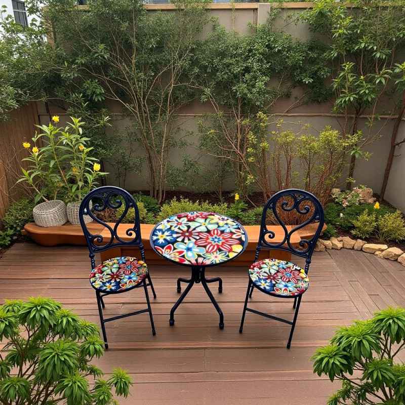 Flores 2 Seater Mosaic Bistro Set