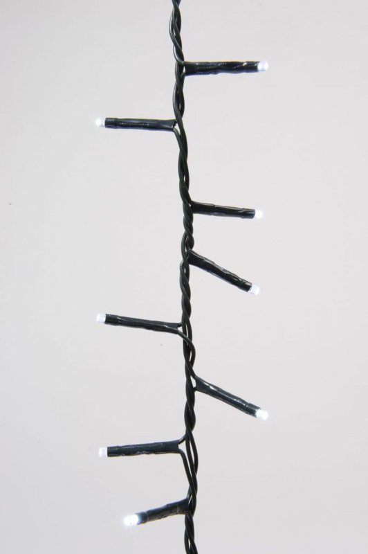 1500 Ultra-Bright Cool White LED Outdoor Fairy String Twinkle Compact Lights (green cable)