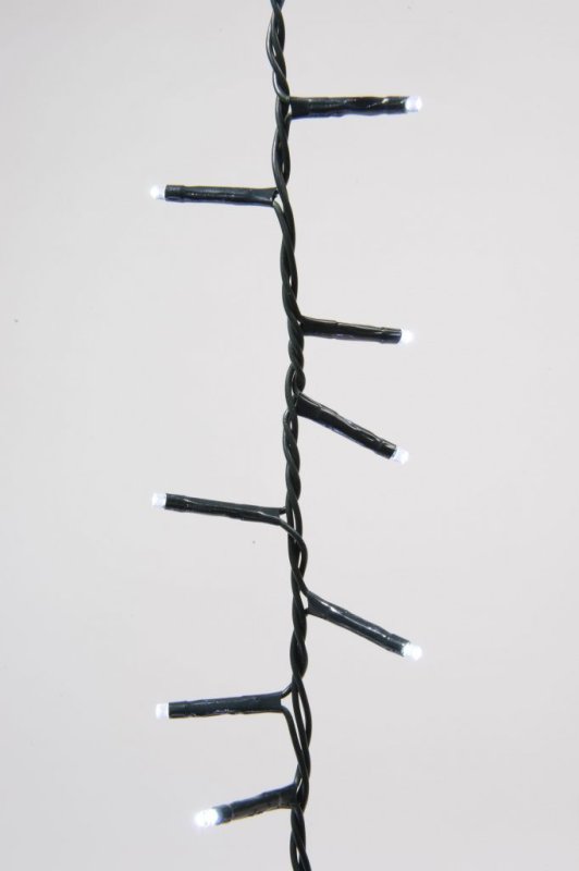 1000 Ultra-Bright Cool White LED Outdoor Fairy String Twinkle Compact Lights (green cable)