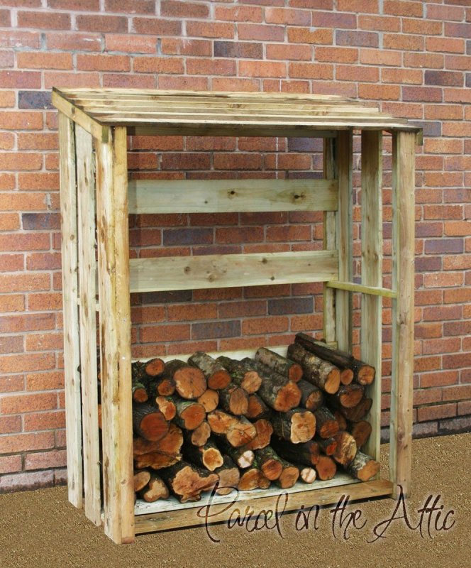 Large Wooden Log Store 1.20m