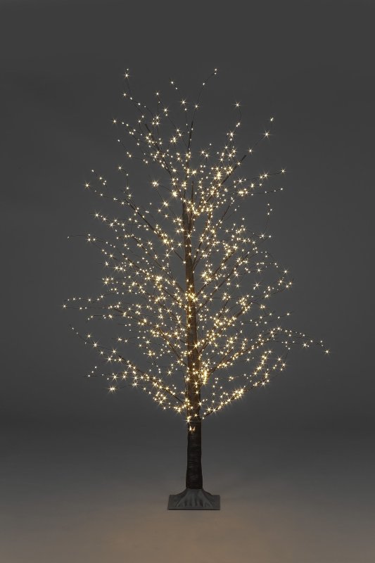 1.5m/5ft Black Micro Dot Christmas Tree with 900 warm white static & 20% twinkling leds
