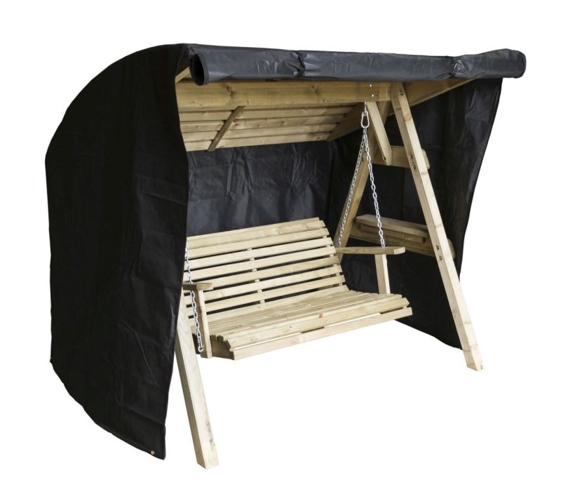 Cover for 2 Seat Wooden Garden Swing with Canopy