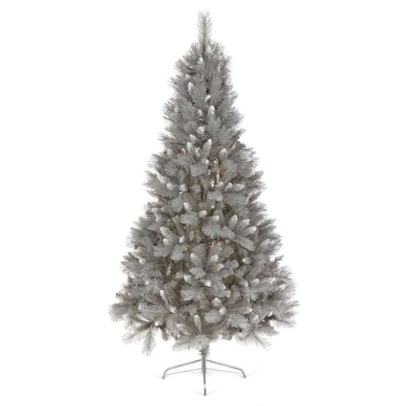 180cm/6ft Artifical Christmas Fir Tree with Silver Tips