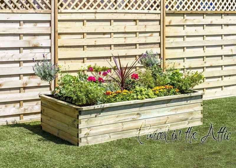 Sleeper Raised Bed 180x90x45cm