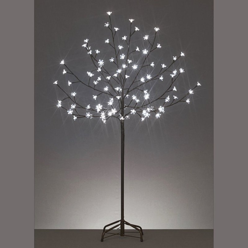 150cm/5ft Outdoor LED Cherry Blossom Tree 150 Cool White LED Fairy Lights