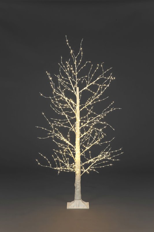 1.5m/5ft White Modelling Micro Dot Christmas Tree with 900 classic warm white led lights