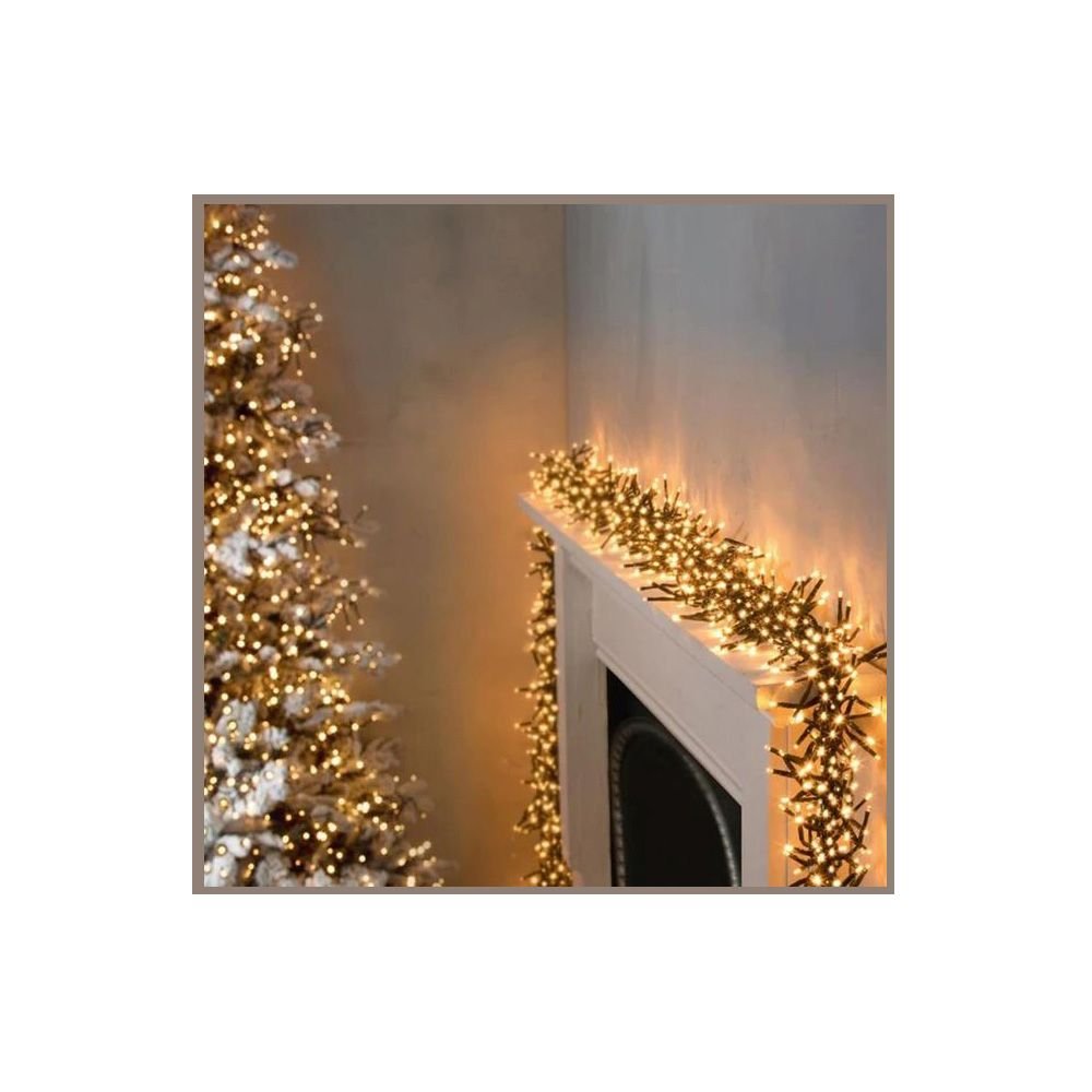 Christmas 2000 Vintage Gold LED Outdoor Fairy Lights - 25m: Yavolo