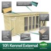 10X4 Dog Kennel (4ft Height) Flat Packed