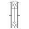 Abbey Bow Top Tall Metal Garden Gate 180cm High