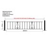 Classic Modern Metal Garden Railing Panel 35cm High
