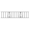 Classic Modern Metal Garden Railing Panel 35cm High