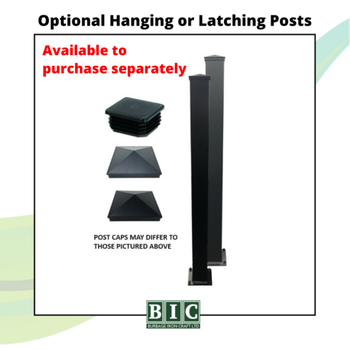 Harrogate Aluminium Pedestrian Garden Gate Grey 180cm High