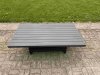 Fimous 9 Pieces Aluminium Garden Furniture Set with Cushions, Patio Furniture Set with Adjustable Rising Lifting Dining Table Dark Grey