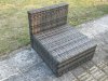 Fimous 6 Seat Modular Rattan Garden Furniture Coffee Table Footstool Chairs Outdoor
