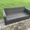 Fimous Dark Grey Mix PE Wicker Rattan Garden Furniture Set Sofa Set Reclining Adjustable Chair 6 Seater