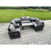 Fimous 7 Piece Rattan Garden Furniture Set Outdoor Patio Sofa, Table and Chairs Garden Table Ideal for Pool Side, Balcony, Outdoor and indoor Conservatory Patio Set