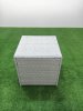 Fimous Rattan Garden Outdoor Furniture Set 8 Seater Rattan Garden Sofa Set with 2 Big Footstools Side Table Light Grey Mixed