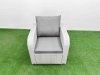Fimous 10 Seater Poly Rattan Outdoor Garden Furniture Sofa Set Patio 3 Seater Sofa Reclining Chair 3 Seater Sofa 3 Stools Side Table Light Grey