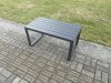 Fimous Aluminium Garden Furniture Set Outdoor Indoor Lounge Corner Sofa Oblong Coffee Table Sets Dark Grey 6 Seater