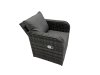 Fimous 3 Seater Sofa Reclining Chair Coffee Table Set Rattan Garden Outdoor Furniture Set with 2 Side Tables 4 Stools Dark Grey Mixed