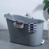 Fimous Bathtub for Adults, Soaking Bathtub for Hot Bath and Ice Bath Freestanding Bath Tub Grey