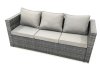 Fimous Outdoor Garden Furniture Set 9 Seater Rattan Sofa Set with Coffee Table Dark Grey Mixed