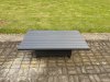 Fimous Aluminium Garden Furniture Set Adjustable Rising Lifting Dining Table and 4 Chairs Set Dark Grey