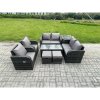 Fimous 8 Piece Rattan Garden Furniture Set Outdoor Patio Sofa, Table and Chairs Garden Table Ideal for Pool Side, Balcony, Outdoor and indoor Conservatory Patio Set