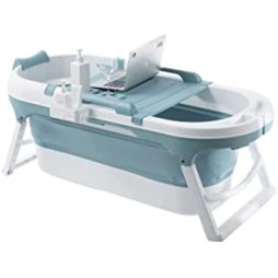 Fimous Portable Foldable Bathtub Adults Free Standing Soaking Bath Tub for Bathroom Spa