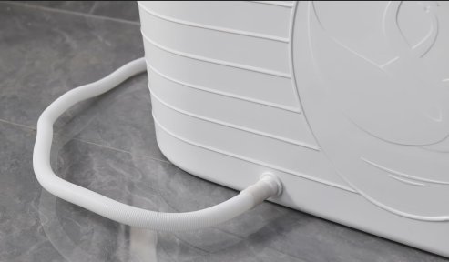 Fimous Bathtub Adults Freestanding Bath for Hot Bath and Ice Bath for Small Bathroom White