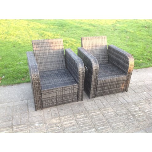 Fimous PE Rattan Garden Furniture Set Adjustable Chair Sofa Double Love Seat 2 Seater Sofa Oblong Rectangular Dining Table