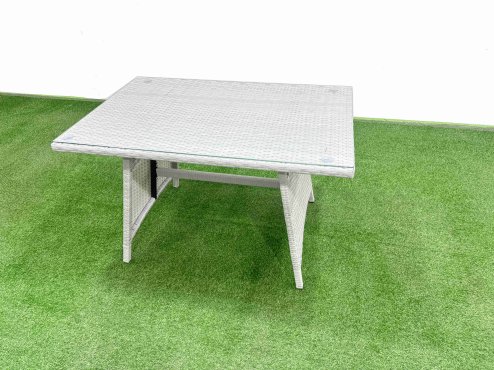 Fimous 9 Seat Outdoor Patio PE Rattan Garden Furniture with Cushions 3 Seater Sofa Light Grey
