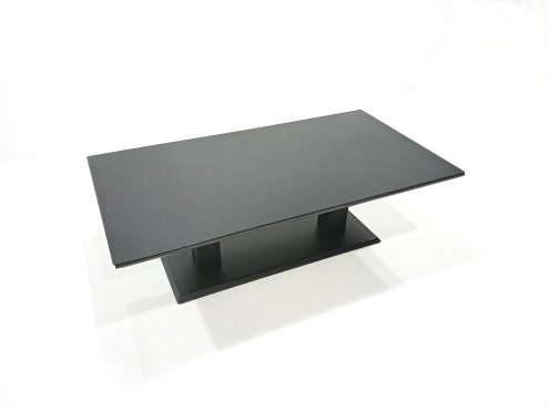 Fimous 11 Seater Garden Sofa Set Aluminium Furniture Rising Dining Tabe Set with Side Table 2 Small Footstools Dark Grey