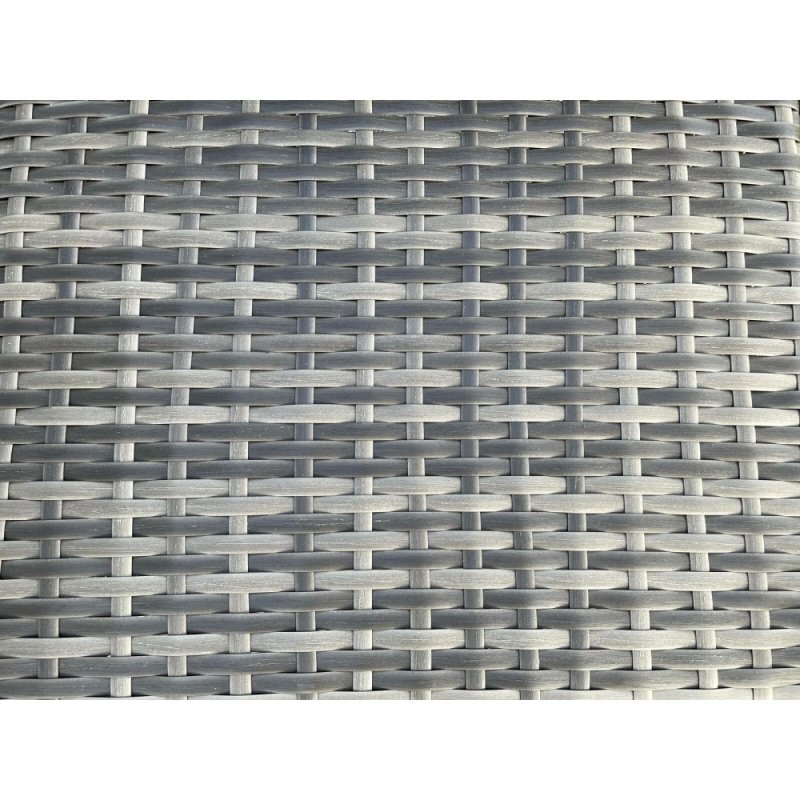 Fimous Dark Grey Rattan Fire Pit Table Dining Table Gas Heater Garden Furniture Accessory Patio With Clear Tempered Glass