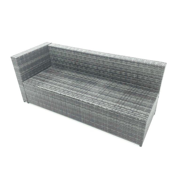 Fimous Lounge Rattan Corner Sofa Set Outdoor Garden Furniture Rectangular Dining Table Chair