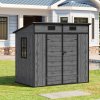 6.3x4FT Outdoor Plastic Garden Storage Shed