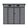 6.3x4FT Outdoor Plastic Garden Storage Shed