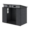 6.3x4FT Outdoor Plastic Garden Storage Shed