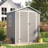 Living and Home Plastic Outdoor Garden Storage Shed
