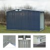 10.79 x 4.33FT Metal Garden Storage Shed with Log Storage