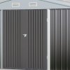 10.42 x 8.71FT Metal Garden Storage Shed with Lockable Door